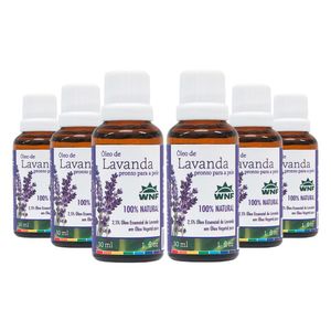 Kit 6x Óleo Essencial 2,5% Lavanda pronto para pele 30ml - Wnf