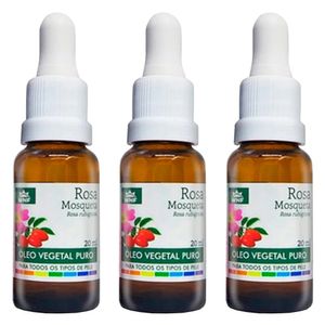 Kit 3x Óleo Vegetal Rosa Mosqueta 20ml - Wnf