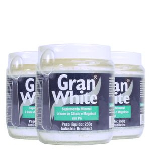 Kit 3x Gran White em Pó - Ossos e Articulações - 250g