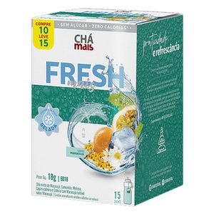 Chá Fresh Sabor Maracujá 15 Sachês - Chá mais