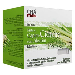 Chá Misto Capim-Cidreira com Alecrim Sabor Limão 10 Sachês - Chá mais
