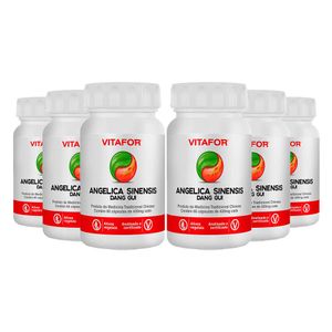 Kit 6x Angelica Sinensis Dang Gui (400mg) 60 cápsulas - Vitafor