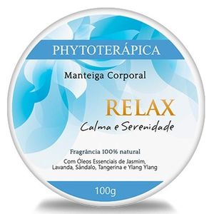 Manteca Corporal Relax (Aceites Esenciales de Jazmín, Lavanda, Sándalo, Mandarina e Ylang Ylang) 100g - Phytoterapic