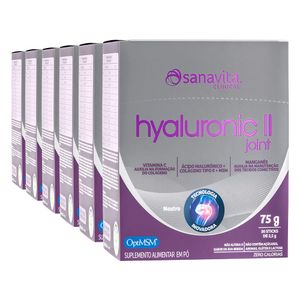 KIT 6X Hyaluronic II JOINT (30 Sachês 2,5g) 75g - Sanavita