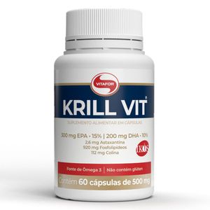 Krill Vit - Aceite de Krill (500mg) 60 Cápsulas - Vitafor