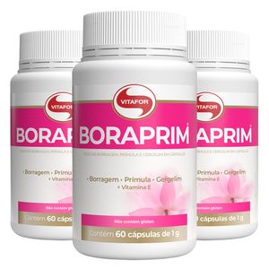 Kit 3x Boraprim (1000mg) 60 Cápsulas - Vitafor