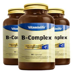 KIT 3X Complejo B (Complejo B) 90 Cápsulas - Vitaminlife