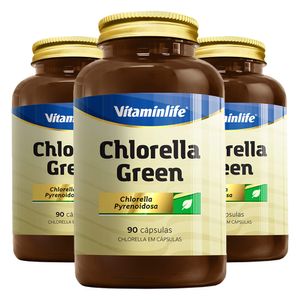 KIT 3X Chlorella Verde (330mg) 90 Cápsulas - Vitaminlife