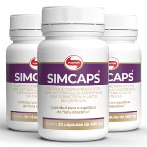 Kit 3x Simcaps (400mg) 30 Cápsulas - Vitafor