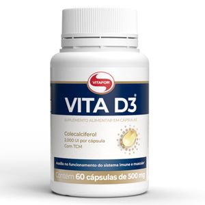 Vita D3 2000 UI (500mg) 60 Cápsulas - Vitafor