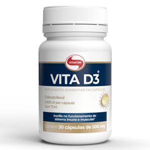 Vita D3 2000 UI (500mg) 30 Cápsulas - Vitafor