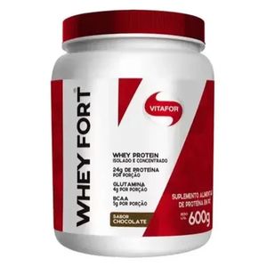 Whey Fort (Whey Protein Isolado e Concentrado) Chocolate 600g - Vitafor