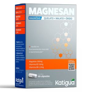 Magnesan (Magnesio Quelado, Malato y Óxido) 60 Cápsulas - Katiguá