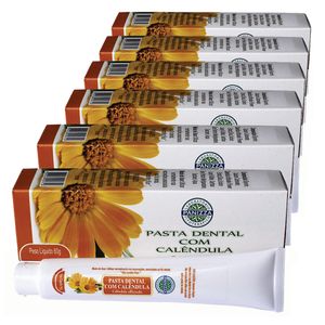 KIT 6X Pasta Dental Com Calêndula 60g (Sem Flúor) - Panizza