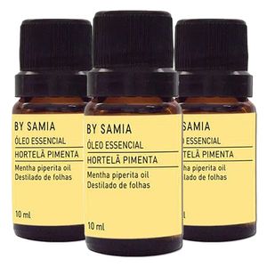 Kit 3x Óleo Essencial Hortelã Pimenta 10ml - By Samia