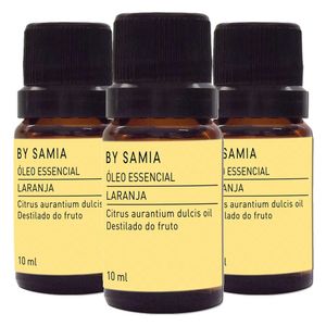 Kit 3x Óleo Essencial Laranja 10ml - By Samia