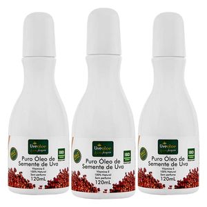 Kit 3x Aceite Puro de Semilla de Uva 120ml - LiveAloe