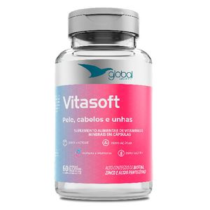 Vitasoft Piel, Cabello y Uñas (Polivitamínico) 60 Cápsulas - Global Suplementos