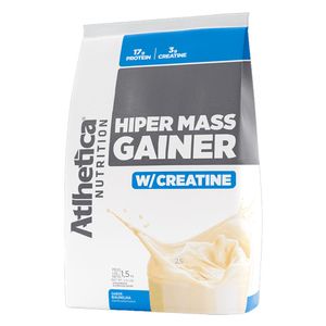 Hyper Mass Gainer con Creatina (Hipercalórica y Creatina) Sabor Vainilla 1.5Kg - Athletica Nutrition