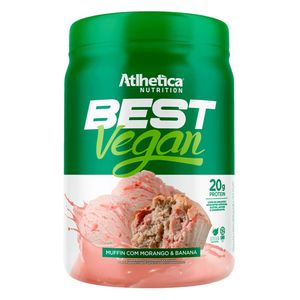 Mejor Muffin Proteico Vegano Sabor Fresa y Plátano 500g - Athletica Nutrition