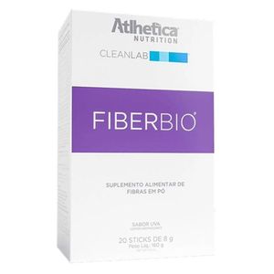 Clean Lab Fiber Bio (Fibras Solubles e Insolubles) Sabor Uva 20 Sticks de 8.0g - Athletica Nutrition