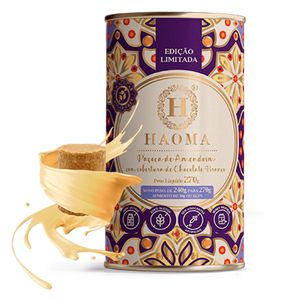 Paçoca de Amendoim com Cobertura de Chocolate Branco (Sem Açúcar, Lactose e Glúten) 270g - Haoma