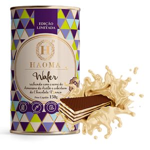 Wafer de Chocolate Branco (Sem Açúcar e Lactose) 150g - Haoma