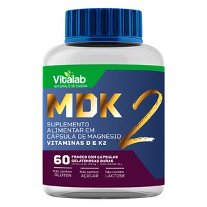 MDK2 (Vitamina D, Vitamina K e Magnésio) 60 Cápsulas - Vitalab