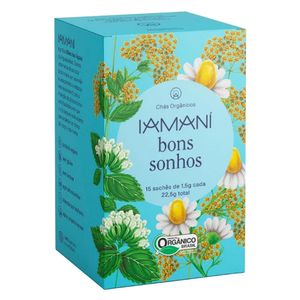 Chá Bons Sonhos - Orgânico (Camomila, Melissa, Capim Limão, Funcho e Casca de Limão) 15 Sachês de 1,5g - Iamani