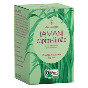 Chá Capim-Limão - Orgânico 15 Sachês de 1g - Iamani