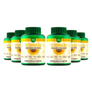 KIT 6X Vitamina D3 (2000UI) 60 Cápsulas - Vitalab