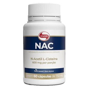N-Acetil L-Cisteína (600mg) 60 Cápsulas - Vitafor