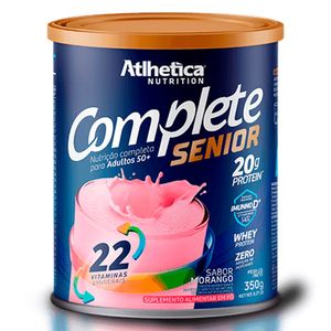 Complete Senior 50+ (Complemento Alimentar)  Sabor Morango 350g  - Athletica Nutrition