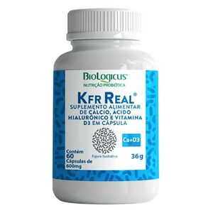 Kefir Real Suplemento à Base de Cálcio, Ácido Hialurônico e Vitamina D3 60 Cápsulas - Biologicus