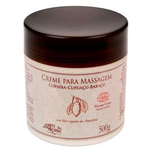 Crema de Masaje Orgánica (Copaíba, Cupuaçu y Babaçu) 500g - Arte dos Aromas