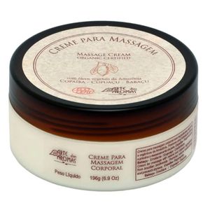 Creme para Massagem Orgânico (Copaíba e Cupuaçu) 196g - Arte dos Aromas
