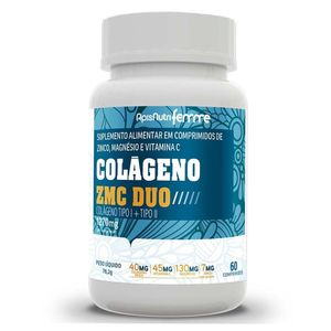 Colágeno ZMC DUO (Tipo I e II) 60 Comprimidos - Apisnutri