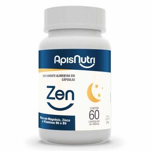 Zen (Zinco, Magnésio, Vitamina B6 e B9) 60 Cápsulas - Apisnutri