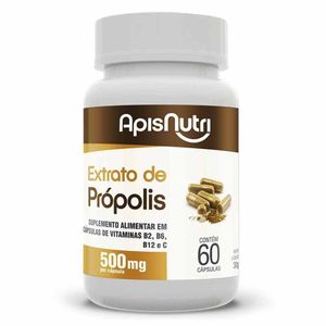 Extrato de Própolis (500mg) 60 Cápsulas - Apisnutri