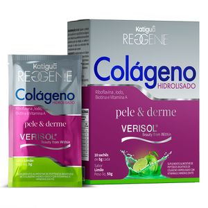 Colágeno Verisol Pele e Derme (10 Sachês de 5g) Limão - Katiguá