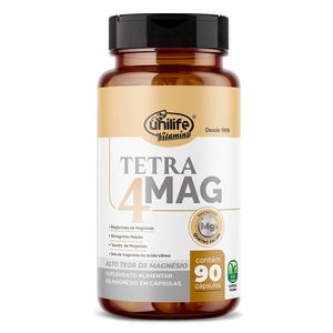 Tetra 4 MAG (Magnésio) 90 Cápsulas - Unilife