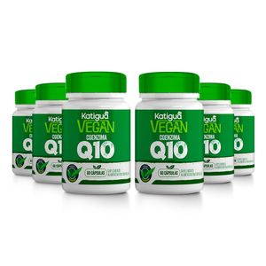 Kit 6x Coenzima Q10 (Ubiquinona 50mg) 60 Cápsulas Veganas - Katiguá