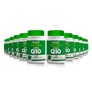 Caixa 12x Coenzima Q10 (Ubiquinona 50mg) 60 Cápsulas Veganas - Katiguá