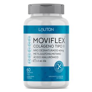 Moviflex (Colágeno tipo II, MSM e Ácido Hialurônico) 60 Cápsulas - Lauton Nutrition