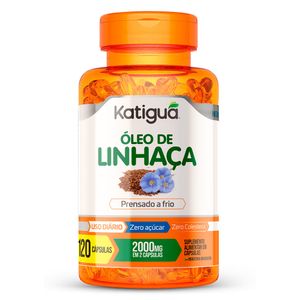 Óleo de linhaça (1000mg) 120 cápsulas - Katiguá