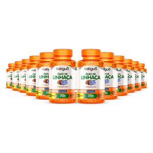 Kit 12x Óleo de Linhaça (1000mg) 120 Cápsulas - Katiguá