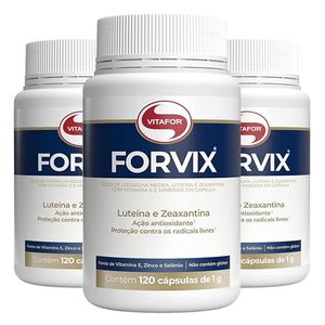 Kit 3x Forvix - Luteína e Zeaxantina (1000mg) 120 Cápsulas - Vitafor