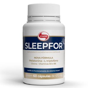 Sleepfor (L-Triptófano, Glicina, Vitaminas B3 y B6) 60 Cápsulas - Vitafor