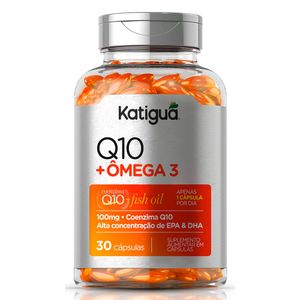 Coenzima Q10 com Ômega 3 (100mg) 30 Cápsulas - Katiguá