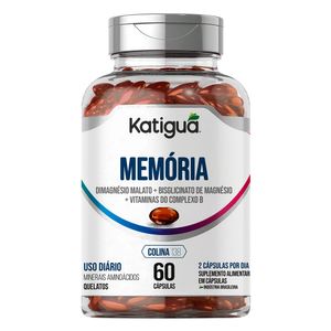 Memória (Colina, Magnésio, Complexo B) 60 Cápsulas - Katiguá